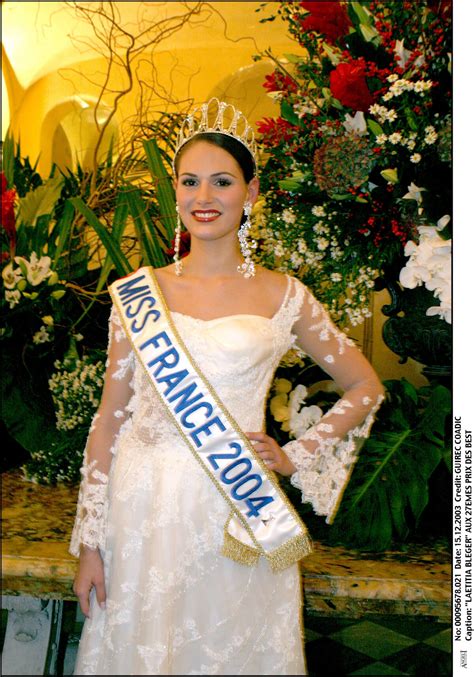 lætitia bléger nue|File picture of Miss France 2004, Laetitia Bleger posing inside the ...